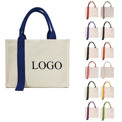 3 layers Canvas Tote Bag With Ribbon