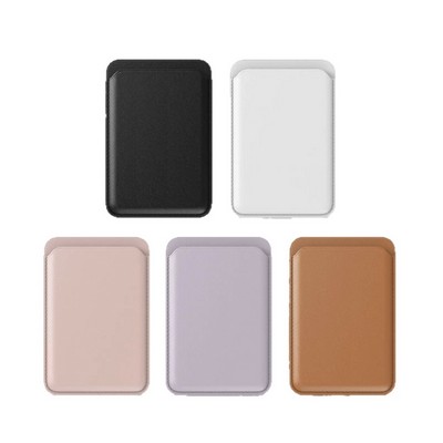 Magnetic PU Leather Phone Card Holder