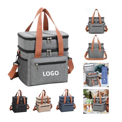Double Layer Lunch Bag