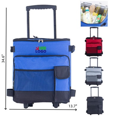 Large Rolling Cooler Bag with Wheels