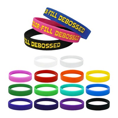 Customized Silicone Wristband, Debossed