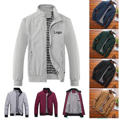 Men's Business Casual Solid Lightweight Blazer Jacket