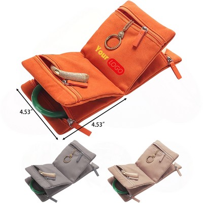 Jewelry Organizer Bag with Zipper