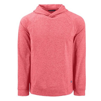 Cutter and Buck Adapt Knit Recycled Mens Heathered Hooded Pullover