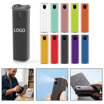 2-in-1 Portable Phone Screen Cleaner Spray & Microfiber Wipe Set