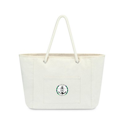 Bayside Recycled Cotton Boat Bag - AWARE™ - Natural
