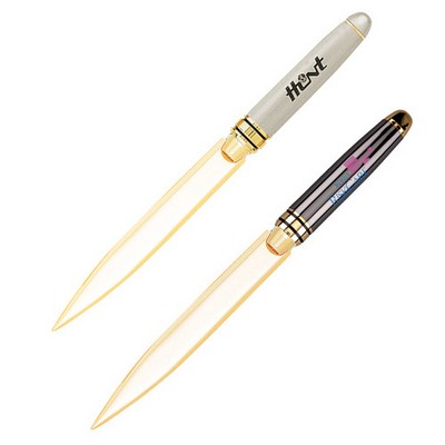 Brass Construction Letter Opener w/ Metallic Finish