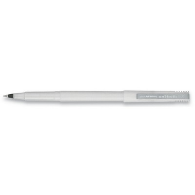 uni-ball® Micro Point Pearlized White/Black Ink Roller Ball Pen
