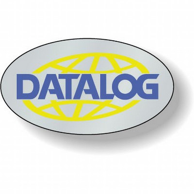 Dull Silver Foil Paper Flexo-Printed Stock Oval Roll Labels (.625"x1.125")