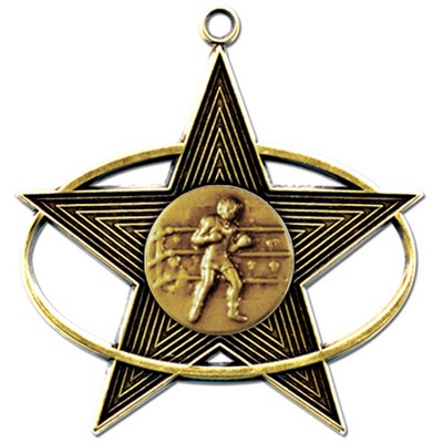 Stock All-Star 3" Medal- Boxing