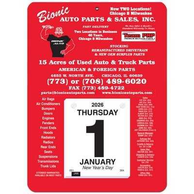 Daily Wall Calendar (9"x 12 ¼")