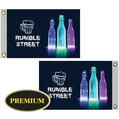 12" x 18" Double Sided Digitally Printed Knitted Polyester Flags