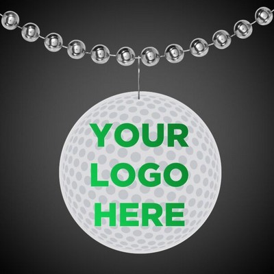 2 1/2" Golf Ball Plastic Medallion(Pad Printed)