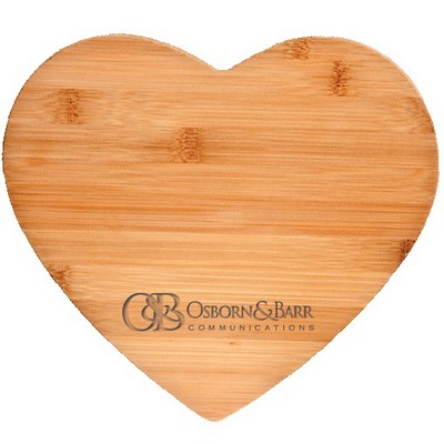 Small Bamboo Heart-Shaped Cutting Board