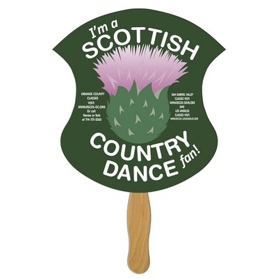 Badge Fast Hand Fan (1 Side) 1 Day