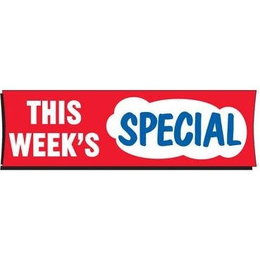 Heavy-Duty Giant Scrim Banner (This Week's Special) (3' x 10')