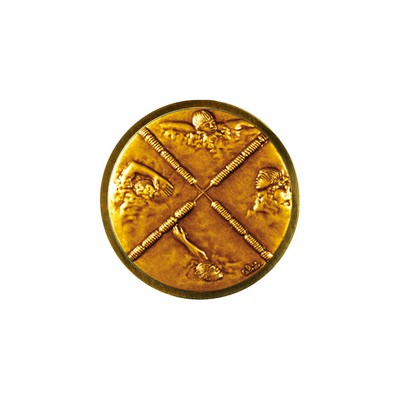 Club Lorente Round 1" Lapel Pin- Swimming Styles Male