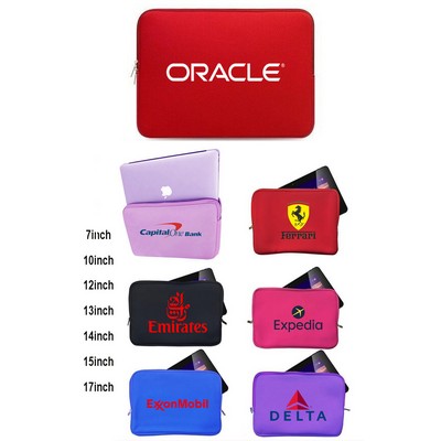 Promotek iBank® Neoprene Sleeve Zippered Case for 15" Laptop Notebook Tablet (Red)