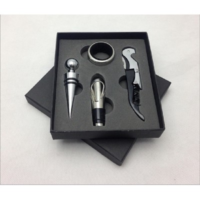 4 Piece Wine Tools Bottle Opener