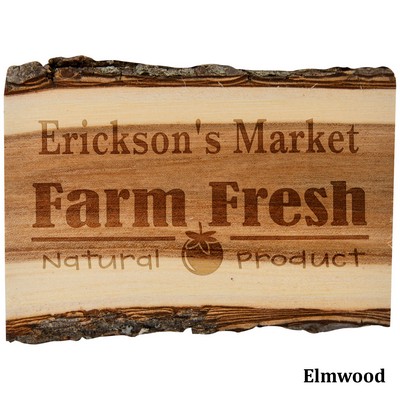 2"x3-1/4" Old West Log Magnet, Elmwood