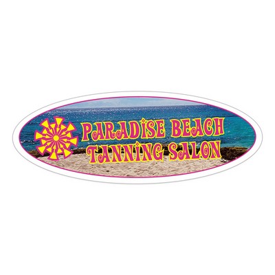 HD Resolution Sticker | Custom | Die Cut Shape | Clear Poly | Perm Adh Face | 29 - 41 Sq In