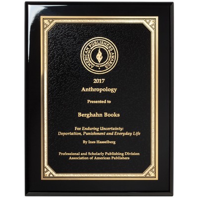 Ebony Piano Finish Plaque, 8x10"