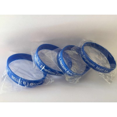 Individually Packaged Imprinted Silicone Wristband