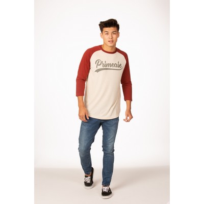 PRIMEASE® Unisex Adult Tri-Blend Baseball Tee Shirt