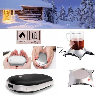 Promotek iBank® Hand Warmer + 5200mAh Power Bank Charger + Cup Warmer (Black)