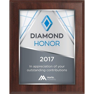 4¼" x 6" Sublimated Value Plaque - Cherry Panel