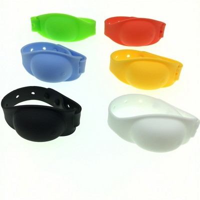 Refillable Silicone Wristband Hand Sanitizer Dispenser