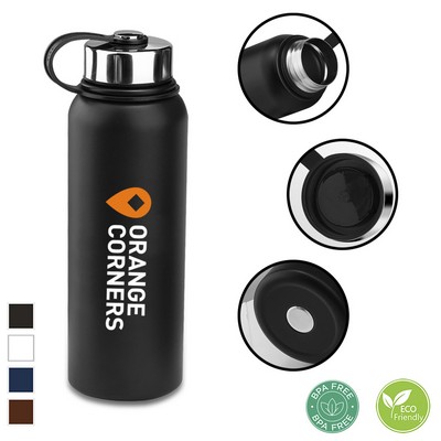 Vacuum Insulation Stainless Steel Water Bottle Thermos - 40 Oz.