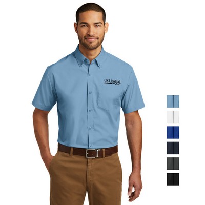 Port Authority Short Sleeve Carefree Poplin Shirt