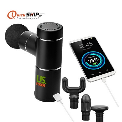 San Andreas Massage Gun and Power Bank 5000 with custom imprint