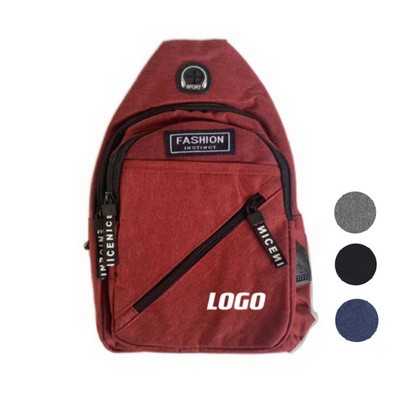 Cross body Oxford Sling Backpack