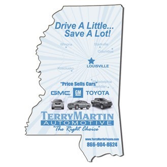 Mississippi State Shape Hand Fan