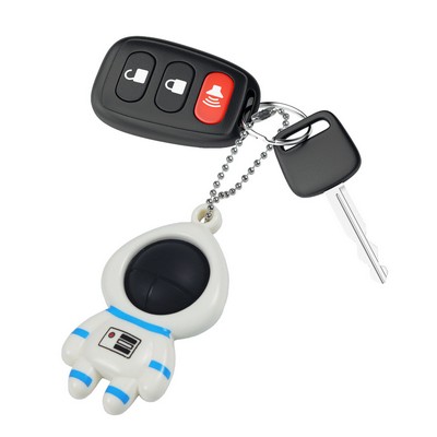 Simple Astronaut Silicone Sensory Fidget/Stress Toy Keychain