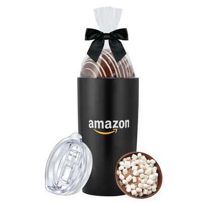 Promo Revolution - 20 Oz. Vacuum Sealed Straight Tumbler Gift Set w/Hot Chocolate Bomb