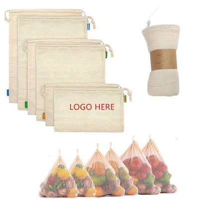 Cotton Mesh Produce Bags