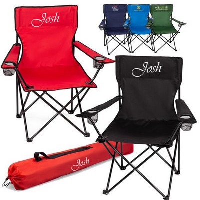Mesh Folding Chair With Carrying Bag