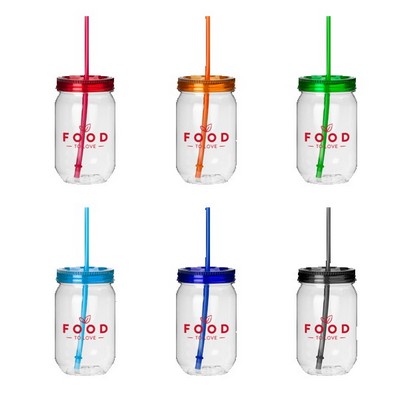 Fiesta Mason Jar Tumbler - 22 Oz.