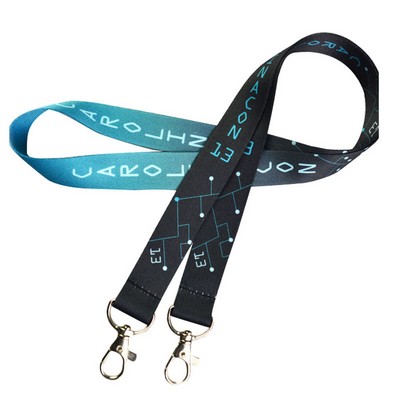 3/4" Screen Printed Polyester Lanyard