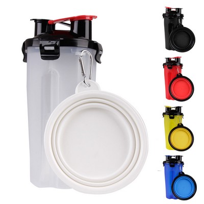 2 In 1 Pet Bowl Cup Set 700ML
