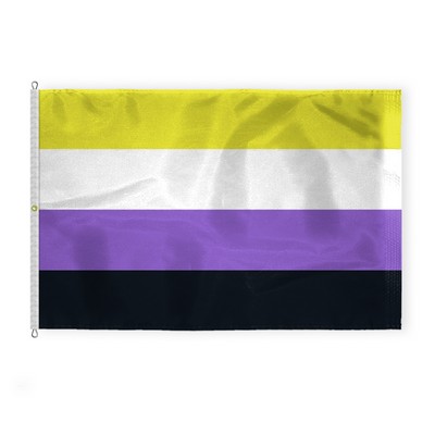 10 ' x 15 ' 1ply Nylon Non-Binary Pride Flag