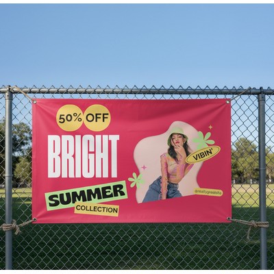 3'x8' Digitally Printed 2-sided vinyl (13oz) Custom Banners