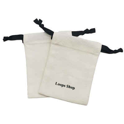 3"*4'' Drawstring Canvas Storage Bag