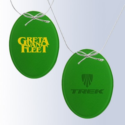 Green Oval Ornament
