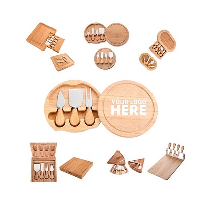 Round Cheese Board & Knife Set