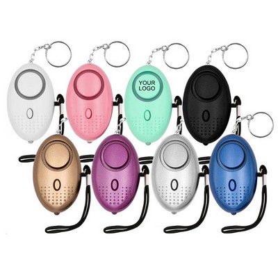 130DB LED Light Rechargeable Safe Sound Personal Alarms w/Key Chain