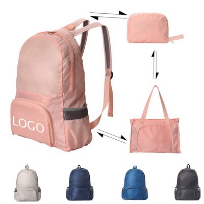 Lightweight Packable Tote Bag Foldable Outdoor Backpack
